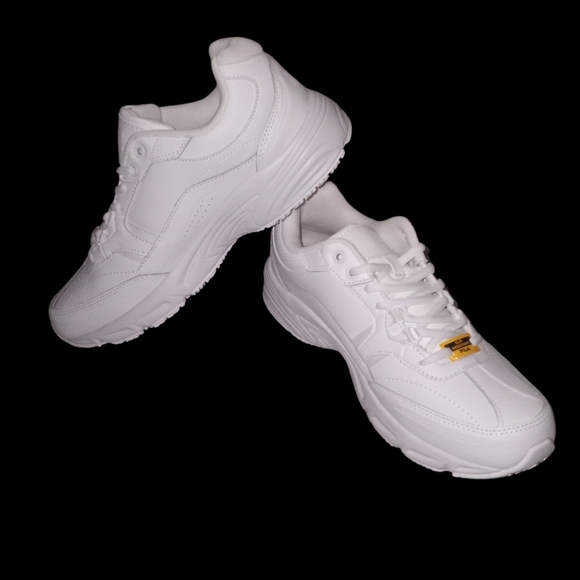 White Fila Memory Workshift Slip-Resistant Work Shoes